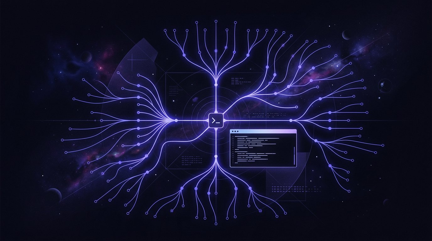 API-соединения от рабочей станции разработчика как ветвящееся дерево запросов