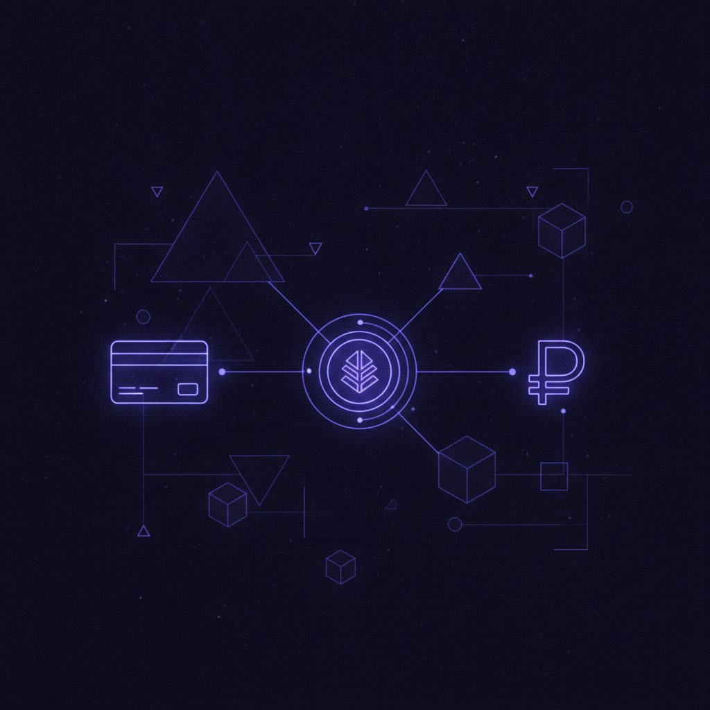 Три пути оплаты API расходятся от центра на тёмном фоне